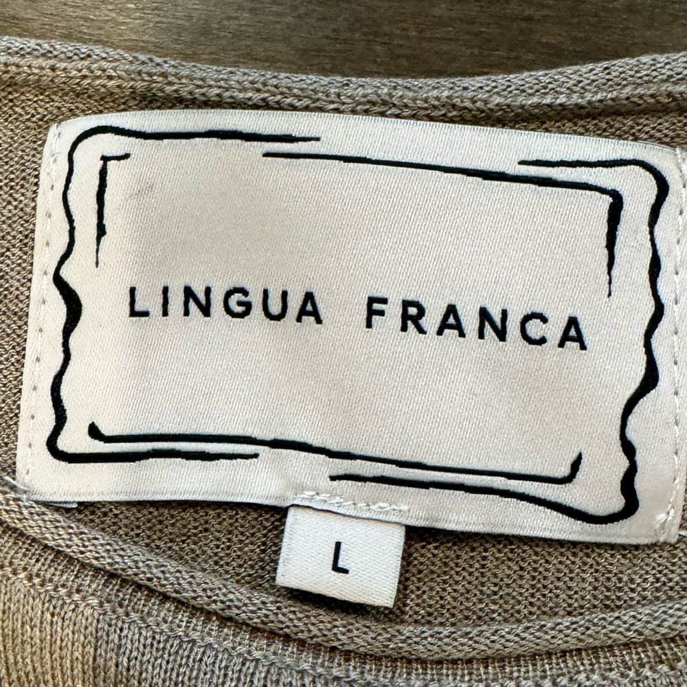 NWT Lingua Franca Silk Cashmere Sweater - Picture 4 of 6